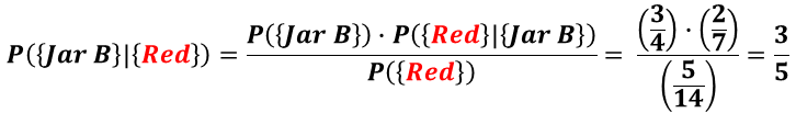 P(Jar B | red)